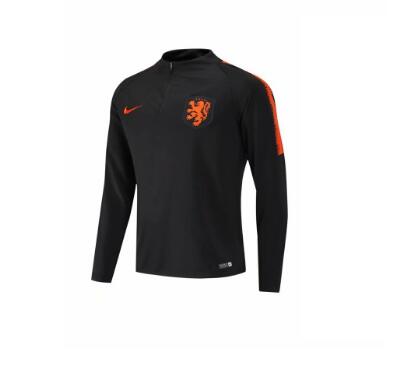 2019-2020 Pays-Bas vêtements d'entraînement noir top